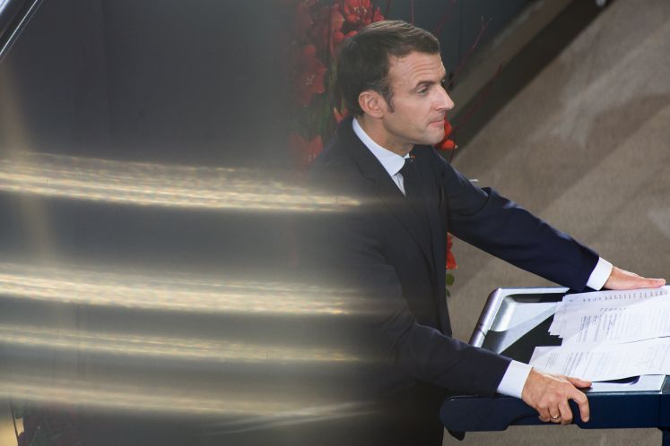 Emmanuel Macron im Deutschen Bundestag 