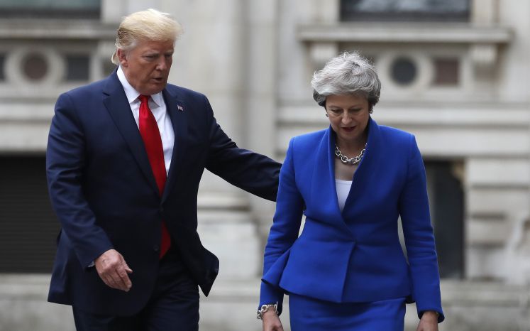 Donald Trump und Theresa May