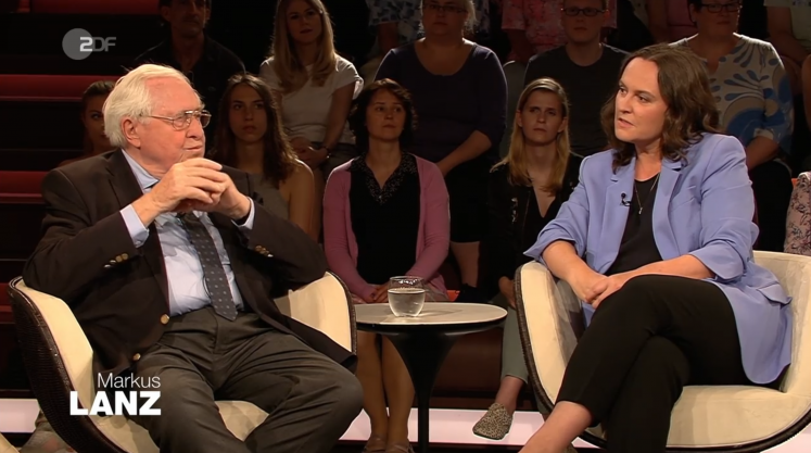 Bernhard Vogel und Jana Hensel bei Markus Lanz