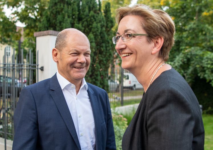 Olaf Scholz und Klar Geywitz