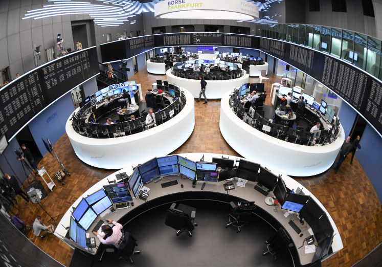 Innenansicht der Frankfurter Börse