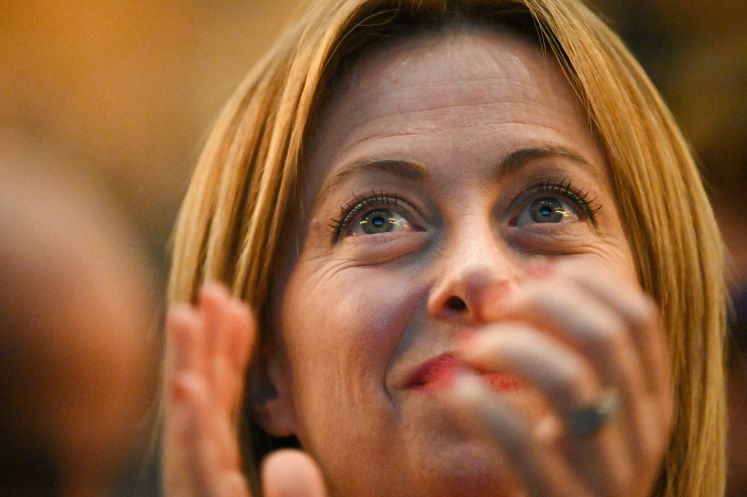 Giorgia Meloni am 1. Dezember in Bologna 