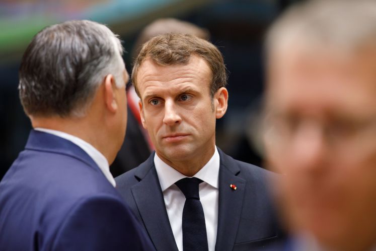 Emmanuel Macron und Viktor Orban beim EU-Gipfel in Brüssel, Oktober 2019 