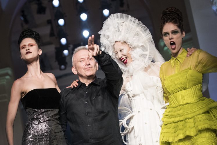 Jean Paul Gaultier bei einer Modenschau in Paris 2017 