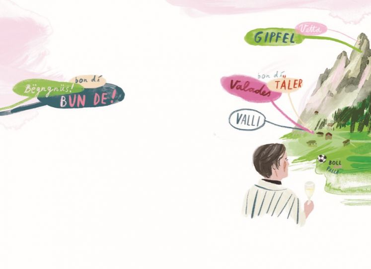 Illustration Südtirol Sprachverwirrungen