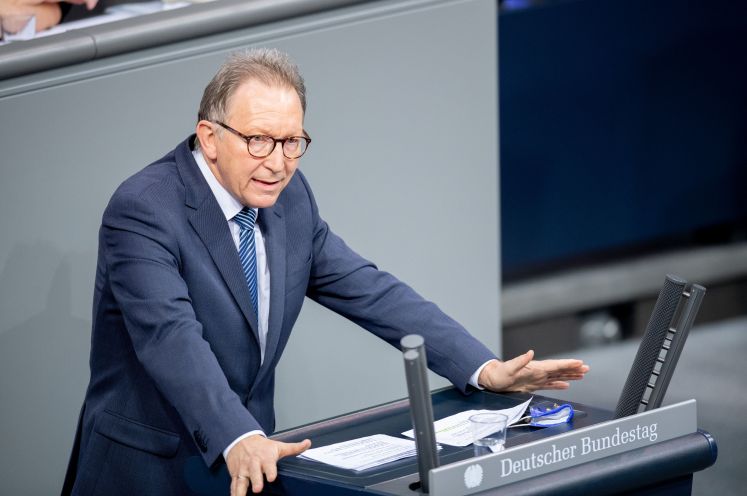 Gesundheitspolitiker Erwin Rüddel (CDU) im Bundestag