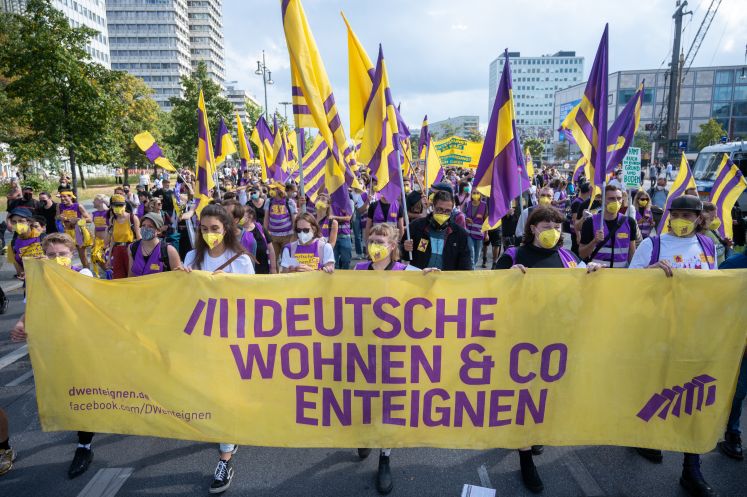 Demonstration gegen hohe Mieten Berlin