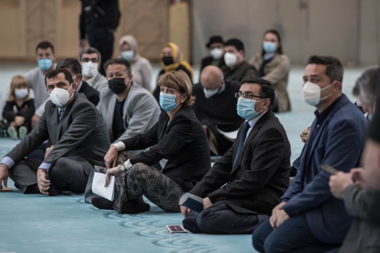 Henriette Reker in der Ditib-Zentralmoschee