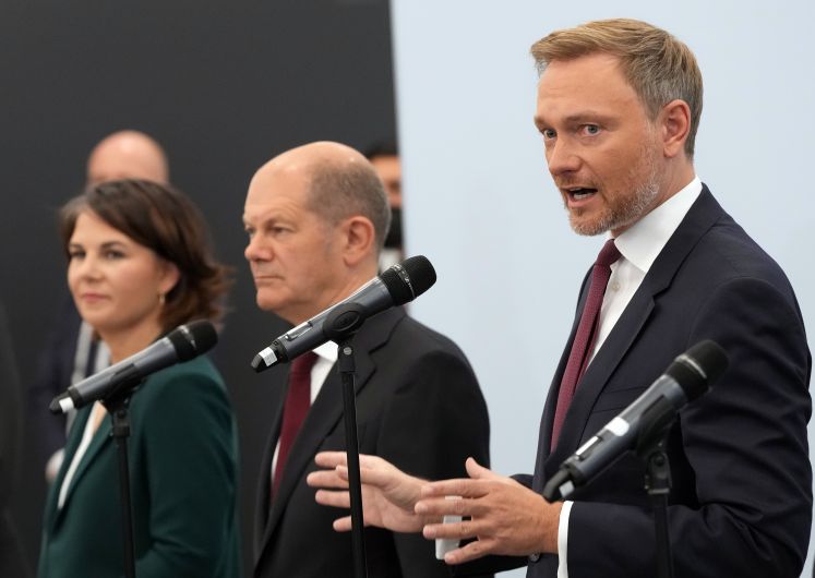 Baerbock, Scholz und Lindner