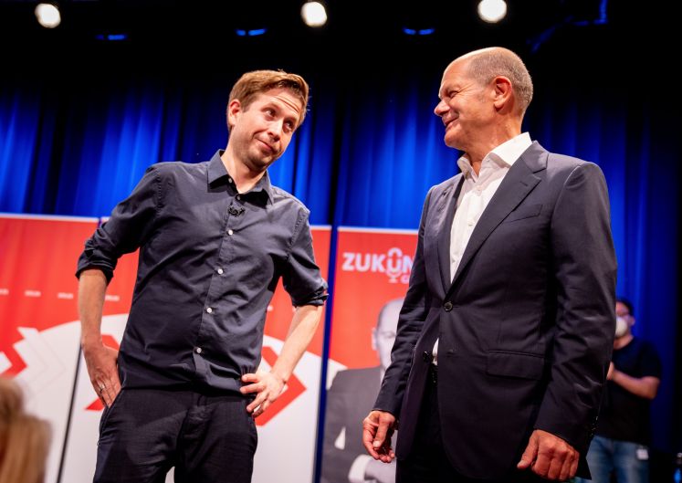 Kevin Kühnert und Olaf Scholz