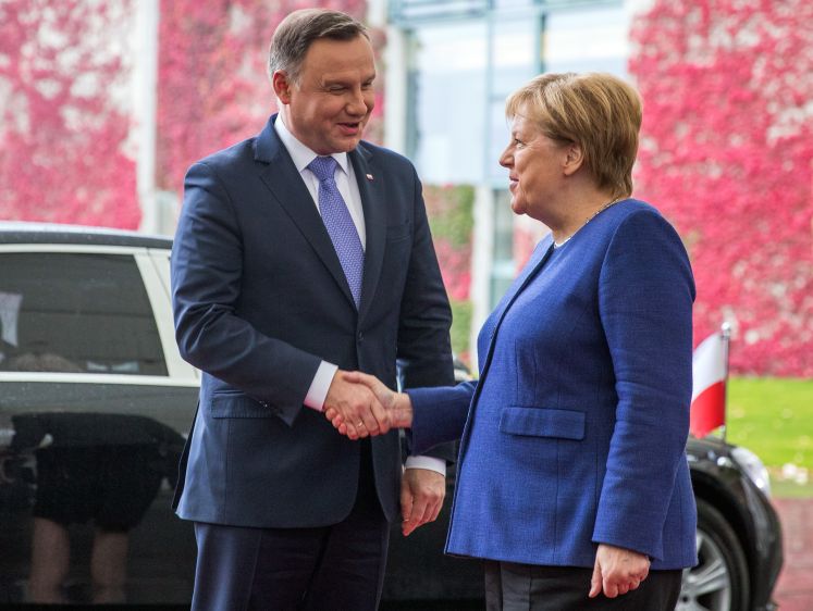 Duda und Merkel