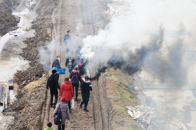Protest von Klimaaktivisten