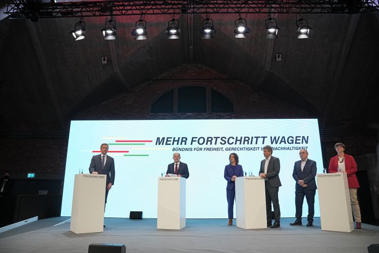Pressekonferenz Koalitionsvertrag