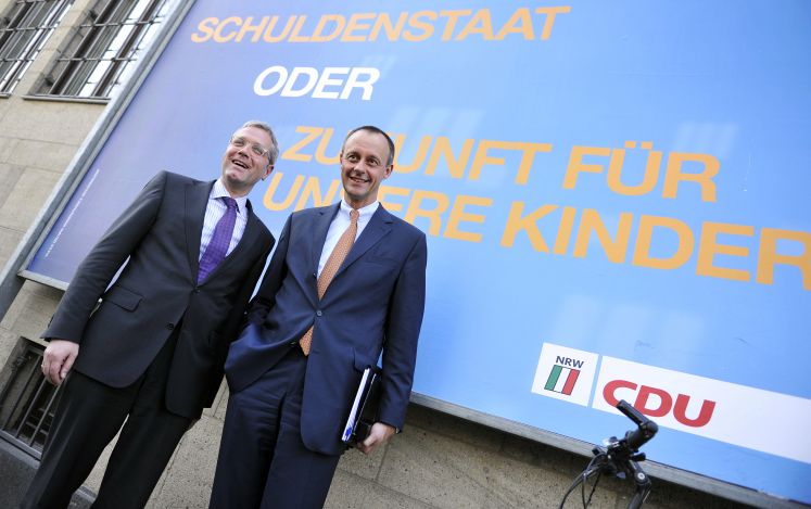 Norbert Röttgen und Friedrich Merz