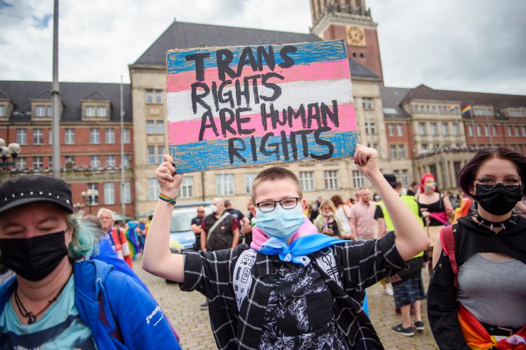 Demo von Trans-Aktivisten