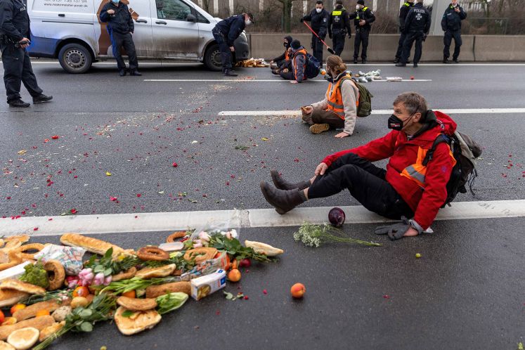 Autobahnblockade in Berlin