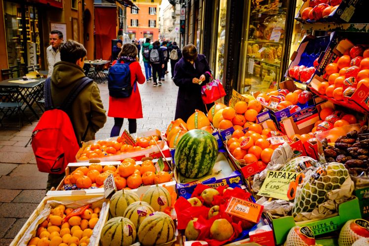 Markt in Bologna