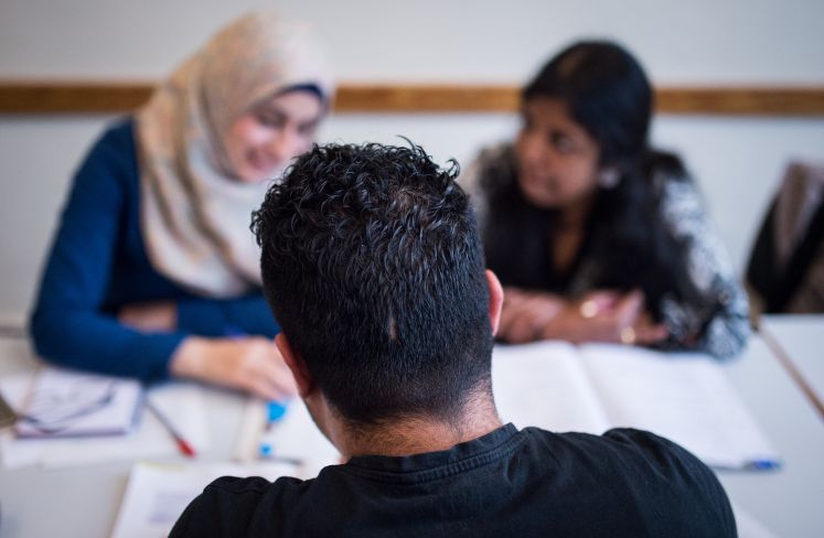 Schulklasse mit Muslimen