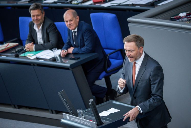 Christian Lindner im Bundestag 