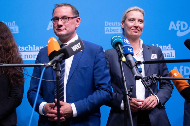 Tino Chrupalla und Alice Weidel
