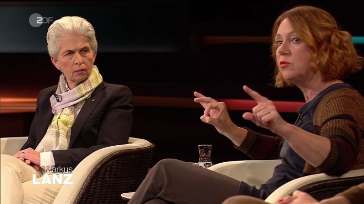 Marie-Agnes Strack-Zimmermann und Ulrike Guérot bei Markus Lanz 