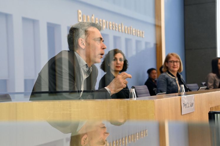 Vor der Bundespressekonferenz