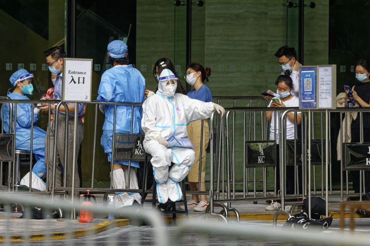 Covid-Tests in Shanghai