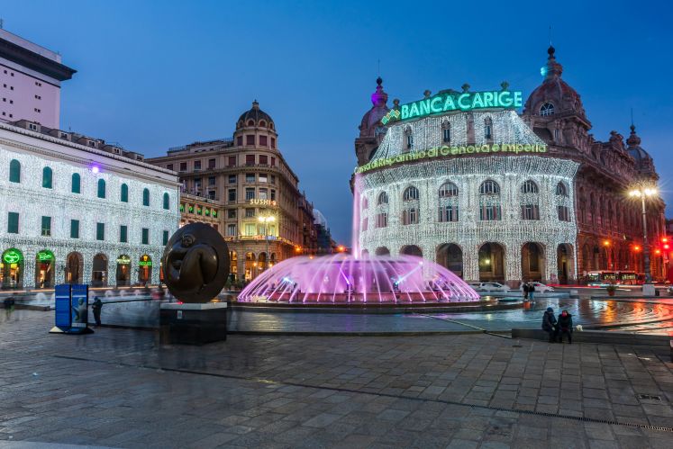 Piazza de Ferrari in Genua