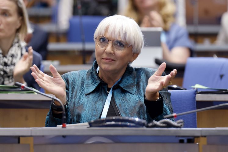 Claudia Roth, Staatsministerin für Kultur und Medien, beim Deutsche Welle Global Media Forum