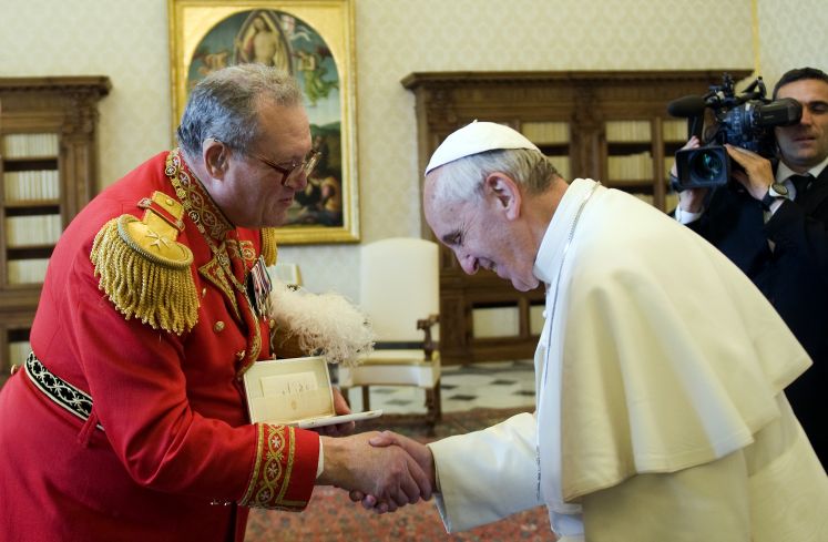 Einstiger Chef des Ordens, Großmeister Matthew Festing / dpa