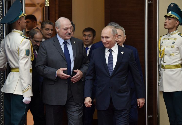 Alexander Lukaschenko und Wladimir Putin