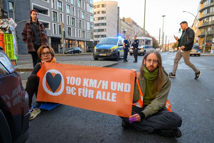 Aktion der „Letzten Generation“