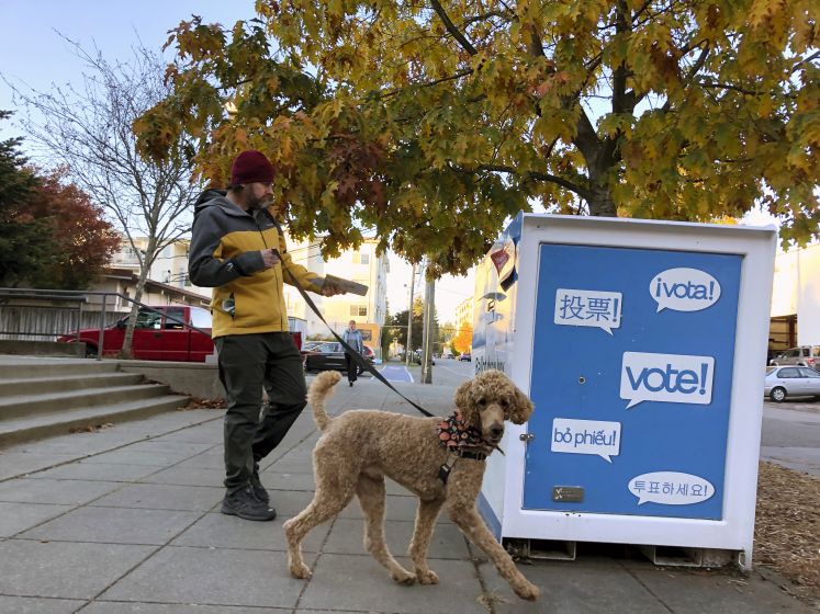 Briefwahl-Urne in Seattle