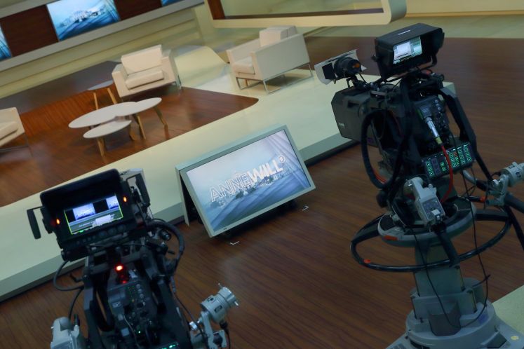 Ende des Jahres ist Schluss: Blick ins Talk-Studio von Anne Will / dpa