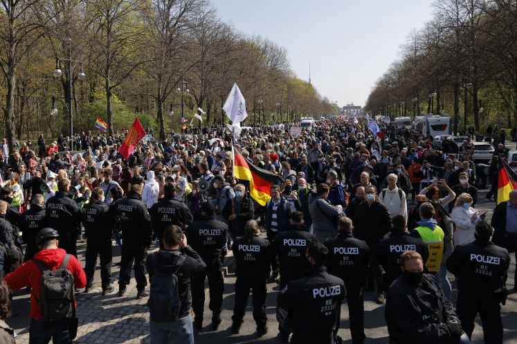 Corona-Demo in Berlin, 21.04.2021