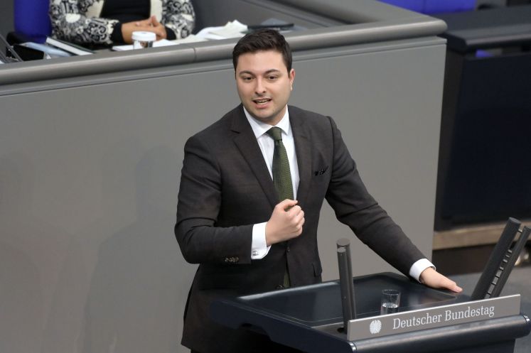 Der FDP-Abgeordnete Max Mordhorst im Bundestag