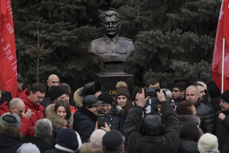 Stalin-Büste in Wolgograd