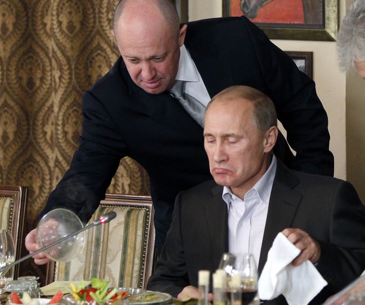 Putin und Prigoschin im Jahr 2011