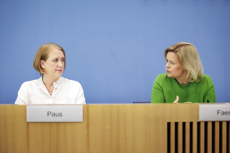 Lisa Paus und Nancy Faeser