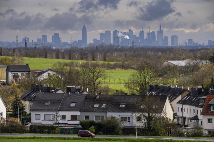 Blick vom Dorf Weilbach