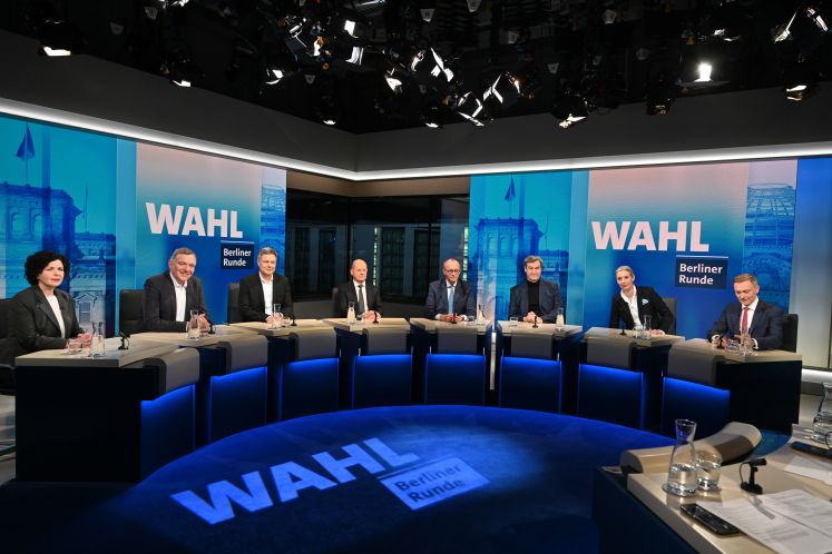 Die Berliner Runde in ARD und ZDF / dpa