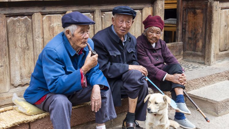 Rentner in der chinesischen Provinz Yunnan