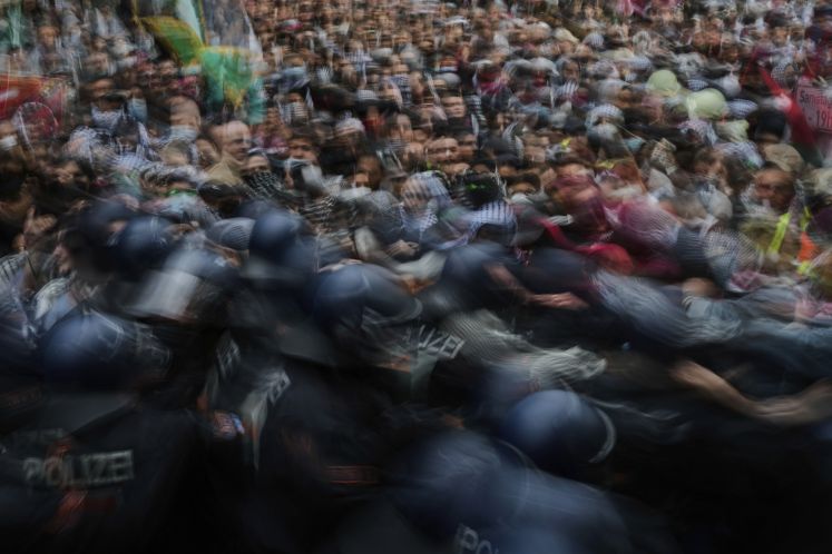 Pro-palästinensische Kundgebung eskaliert in Berlin, 15.05.2025 