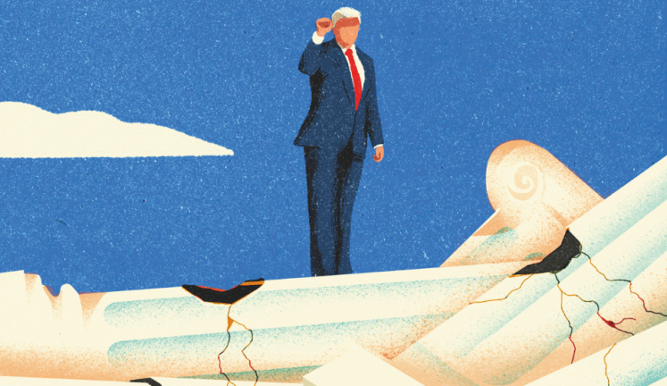 Trump steht auf den Trümmern der einst westlichen Dominanz.