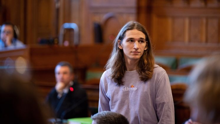 Maja T. im Gerichtssaal
