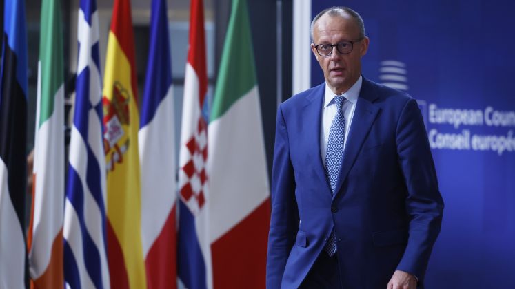 Friedrich Merz auf dem EU-Gipfel