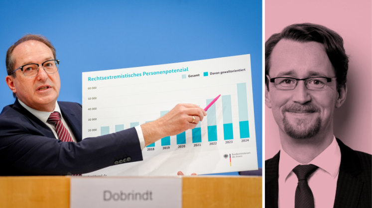 Bundesinnenminister Alexander Dobrindt (CSU) stellt den Verfassungsschutzbericht 2024 vor