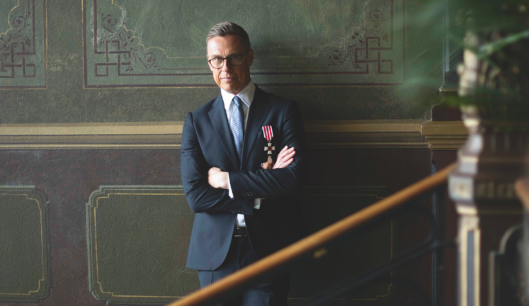 Finnlands Staatspräsident Alexander Stubb