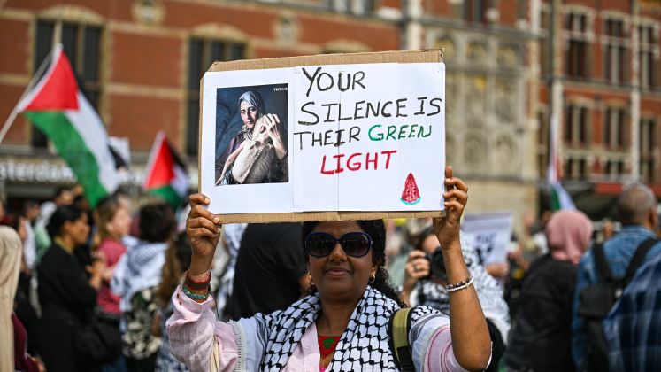 Palästina-Demonstrantin