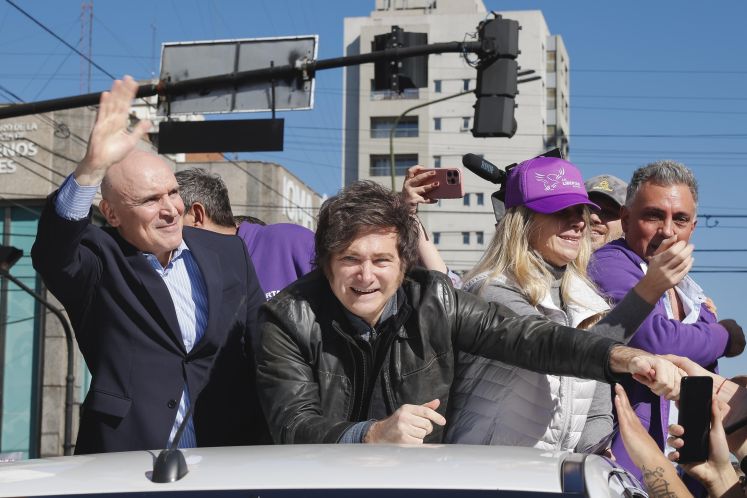 Javier Milei im Wahlkampf